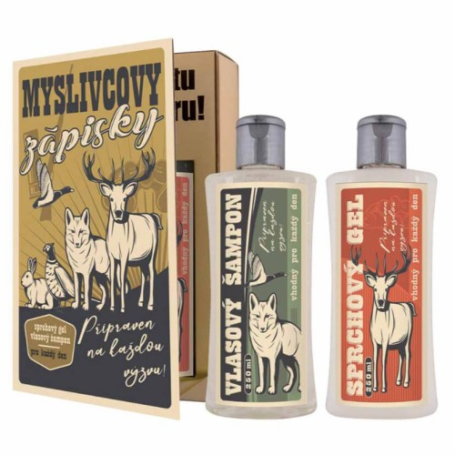 kosmeticka-sada-pro-myslivce-sprchovy-gel-250-ml-a-sampon-250-ml-kniha